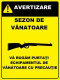 Placuta pentru sezonul de vanatoare