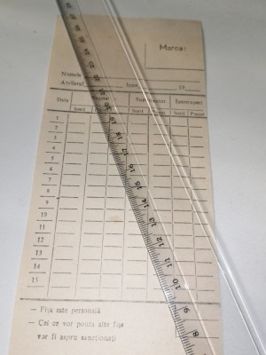 FISA DE PONTAJ - INTREPRINDERE RSR foto