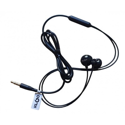 Casti Intraauriculare KLGO KS 11 Cu Fir , Microfon , Butoane Control Volum , Dynamic Sound , Negru foto