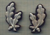 Y 1847 INSIGNA - MILITARA -PERECHE LAURI METALICI REVER -PENTRU COLECTIONARI