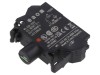 Element de iluminare EAO 22mm Rosu, Seria 45, Cod 45-320.1E42, Tensiune 24-240V AC/DC, Cleme cu arc, Montare Placa Frontala