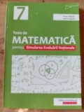 Teste de matematica pentru simularea evaluarii nationale clasa a 7 a Anton Negrila,Maria Negrila