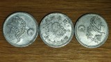 Japonia - set de colectie WW2 aluminiu - 3 x 10 sen 1940-1946 - epoca Shōwa, Asia