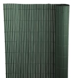 Gard decorativ PVC verde 90 x 300 cm, protectie UV, 1300 g/mp