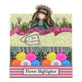 Display markere, Santoro Gorjuss, in forma de floare, set 18 bucati