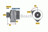 Generator / Alternator MERCEDES SPRINTER 4-t platou / sasiu (904) (1996 - 2006) BOSCH 0 986 041 520