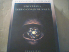 Stephen Hawking - UNIVERSUL INTR-O COAJA DE NUCA { Humanitas, 2016 } foto