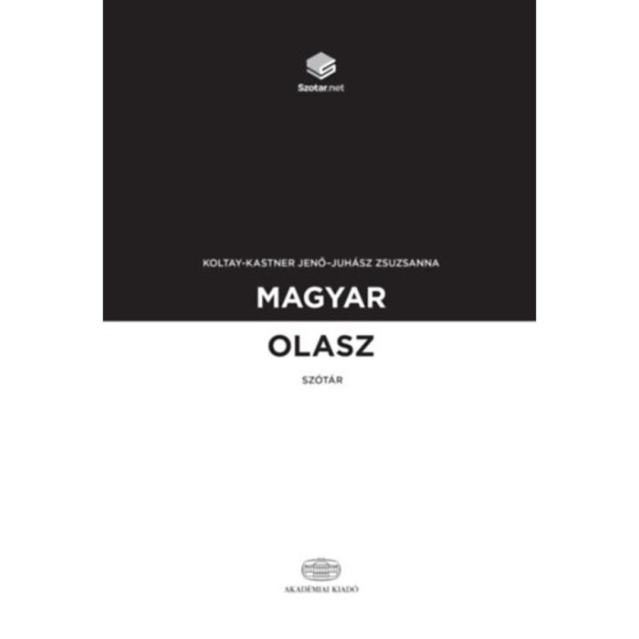 Magyar-olasz sz&oacute;t&aacute;r + online sz&oacute;t&aacute;rcsomag - Koltay-Kastner Jenő