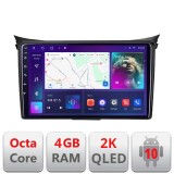 Navigatie Hyundai I30 2011-2016 Android Octa Core Ecran 2K QLED GPS 4G 4+32GB 360 KIT-i30-2011+EDT-E409-2K CarStore Technology
