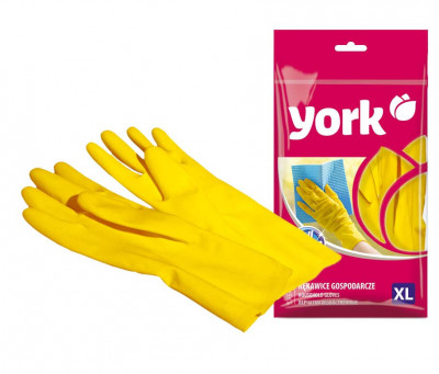 Mănuși de uz casnic din latex XL 1 pereche - YORK - CLEAN HOUSE foto
