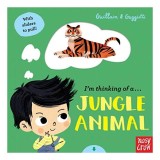 Carte copii 'I'm Thinking of a Jungle Animal' - Ghicește animalul, Slider, Animale Junglă, Pre-school