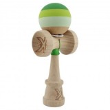 Kendama Originala, Profesionala , Rubber Grip, Cupe Mari KING SIZE V3, Gaura in Baza, Rulment Metalic, din lemn 18 cm, Ata 62/65 cm, Special Verde deg