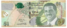 Bancnota 1 dollar 2015 - Bahamas foto
