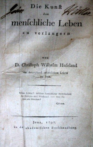 DIE KUNST DAS MENSCHLICHE LEBEN ZU VERLANGERN -1797