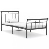 VidaXL Cadru de pat, negru, 100x200 cm, metal 325033