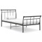 vidaXL Cadru de pat, negru, 100x200 cm, metal 325033