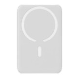 Baterie Externa USB-C, MagSafe, 10000mAh, 20W + Cablu Type-C, 60W, 30cm - Baseus Magnetic Mini (PPCX070002) - White