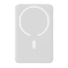 Baterie Externa USB-C, MagSafe, 10000mAh, 20W + Cablu Type-C, 60W, 30cm - Baseus Magnetic Mini (PPCX070002) - White