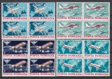 1984 LP 1108 A 40-A ANIVERSARE A AVIATIEI CIVILE INTERNATION. BLOCURI DE 4 MNH, Nestampilat