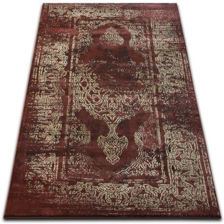 Covor Drop Jasmine 456 rugini si bej &icirc;ntunecat, 160x220 cm