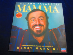 Luciano pavarotti. Henry Mancini - Mamma _ vinyl,LP _ Decca (1984, Germania) foto