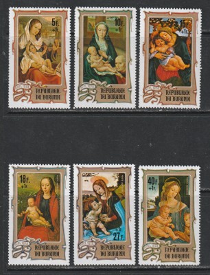 Burundi 1973 - Craciun - Supratipar 6v MNH foto
