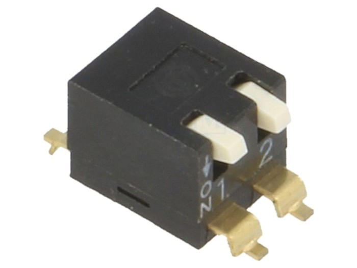 Comutator DIP-SWITCH 2 Secțiuni ON-OFF 24VDC