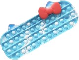 Cumpara ieftin Penar cu jucarie Pop it, Jucarie antistres Pop It, silicon, verde 19x7x4.5 cm Alte personaje Albastru 19 cm