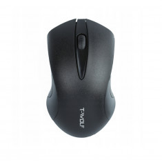 Mouse wireless, T-Wolf Q2, 1600 DPI, USB, 3 butoane, 16 frecvente, Negru