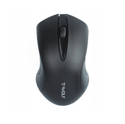 Mouse wireless, T-Wolf Q2, 1600 DPI, USB, 3 butoane, 16 frecvente, Negru foto