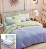 Cumpara ieftin Lenjerie Pat Allegra Sx036, Bumbac, 6 Piese, Cu Elastic, Albastru, Verde