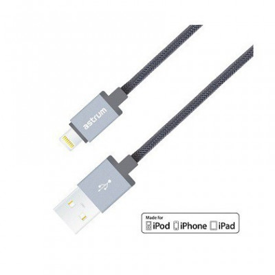 Cablu Date Apple Iphone 5/6/7 Gri Blister Astrum AC830 foto
