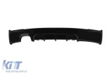 Difuzor tip M Performance Design Design potrivit pentru bara spate M Technik la BMW Seria 2 F22 Coupe, F23 Cabriolet dupa 2013 -oo---, lac negru Perfo