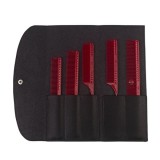 Cumpara ieftin Set 5 piepteni -JRL - frizerie - Rosu