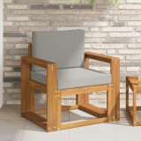 vidaXL Set de canapele de exterior Lemn de acacia solid și poliester 3436238