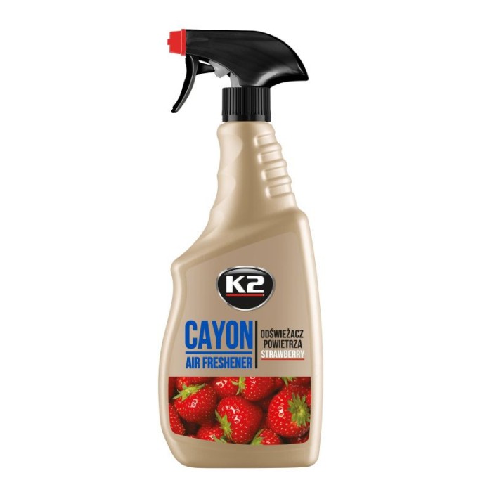 Spray odorizant auto, K2, Capsuni, 700ml