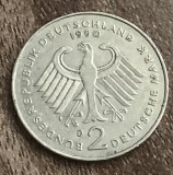 C50 - Moneda foarte veche - Germania - 2 marci - 1990 litera D