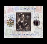 Cumpara ieftin ✅RO 2021 , LP 2343a ,"Centenarul nasterii Regelui Mihai I", colita nedantelata 881 , tiraj 5.450 , MNH