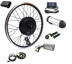 Kit conversie bicicleta electrica 36v 500w (roata fata); Baterie 10A inclusa foto