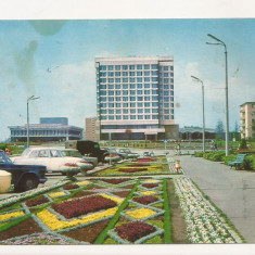 F4 - Carte Postala - Gh. Gheorghiu Dej, Hotel Trotus, circulata 1973