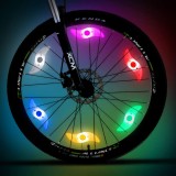 Lumini Roți Bicicletă, Model LED, Multicolor, Rezistent la Apă, Lungime 12.5cm, Oem