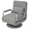 Scaun pivotant si canapea extensibila, gri deschis, textil