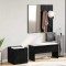 Set Mobilier pentru Hol Lemn Ingineresc Negru Stejar