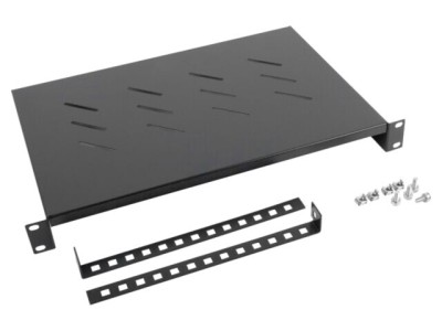Raft 1U negru LANBERG Standard 19&amp;quot; Z20381 - Suport echipamente rețea foto