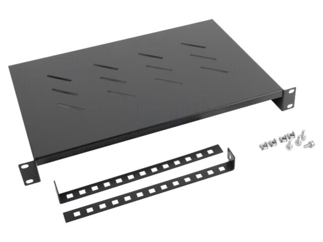 Raft 1U negru LANBERG Standard 19&quot; Z20381 - Suport echipamente rețea