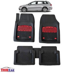 Covorase Auto TeamCar&reg; Tip Tavita Compatibile Volkswagen Golf 7 Variant (2012&ndash;2020) Negru intens