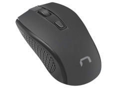 Mouse NATEC wireless USB A optic, 4 butoane, rază 10m, negru ergonomic