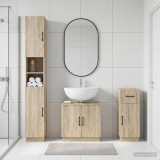 Cumpara ieftin Set de cabinet pentru baie cu 3 piese HOORN Stejar Sonoma