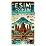 eSIM Indonesia, Unlimited Standard, 30 Days