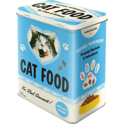 Cutie de depozitare metalica - Cat Food foto